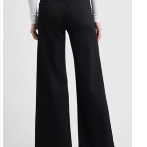 FRAME Le Slim Palazzo Jeans Black